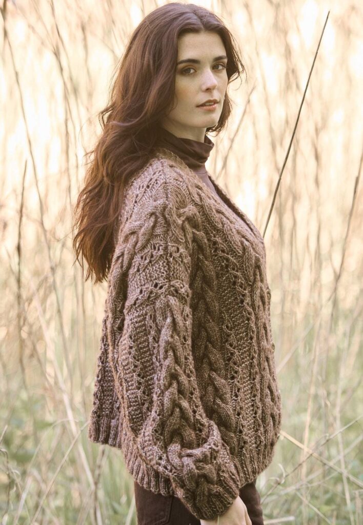 вязаный кардиган