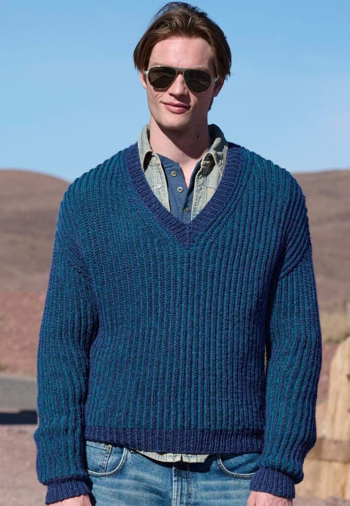 вязаный пуловер