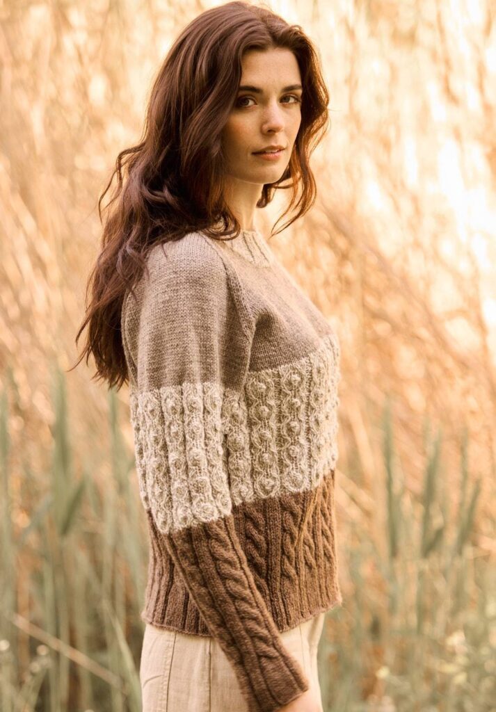 вязаный пуловер