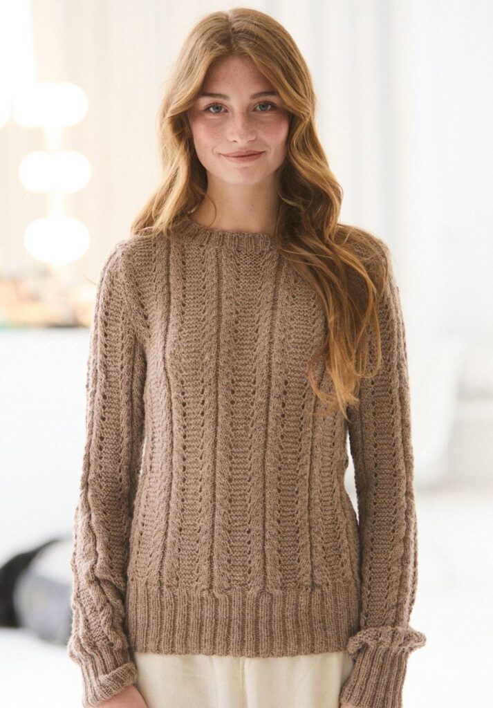 вязаный пуловер