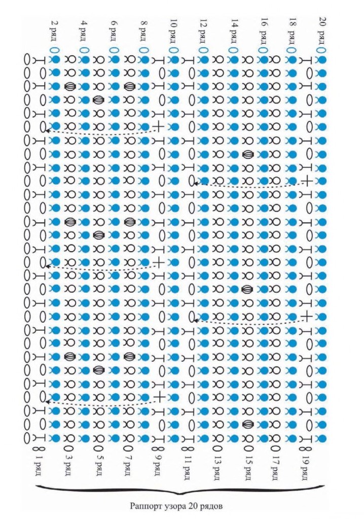 схема вязания крючком