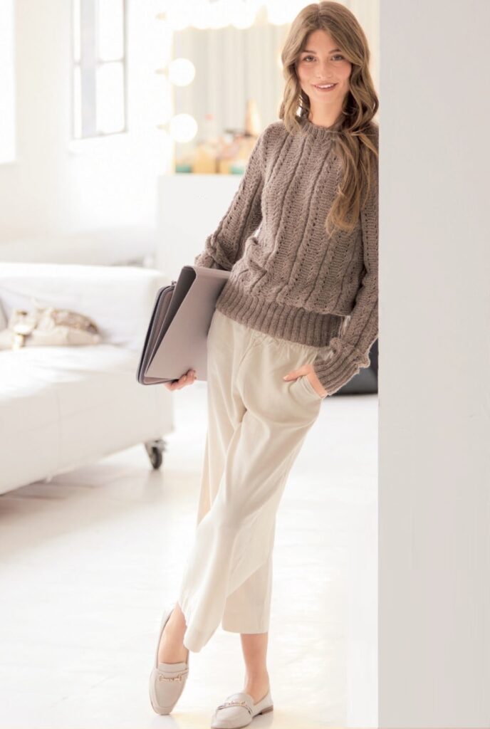 вязаный пуловер