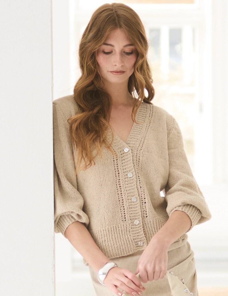 вязаный жакет