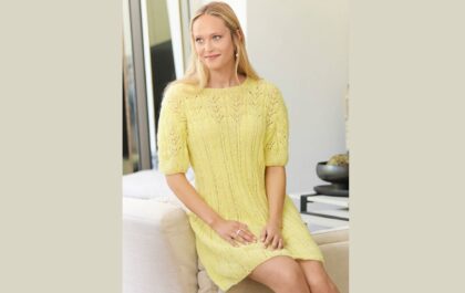 вязаное платье