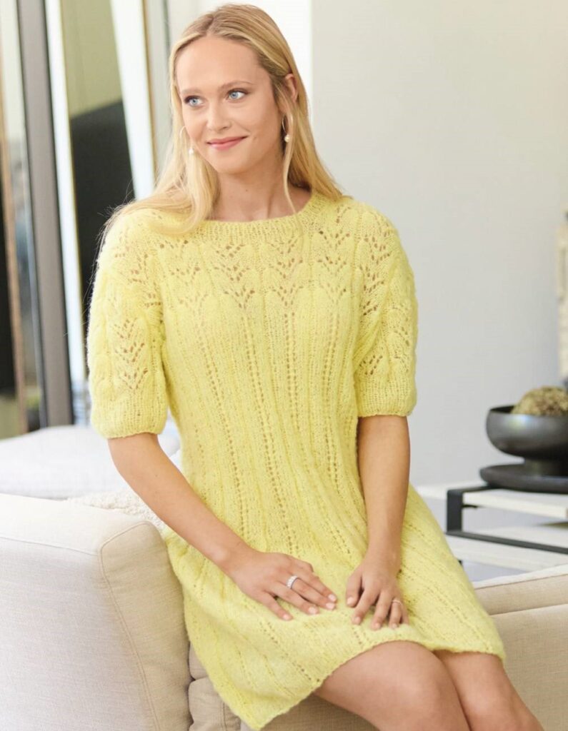 вязаное платье