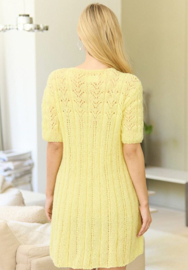 вязаное платье