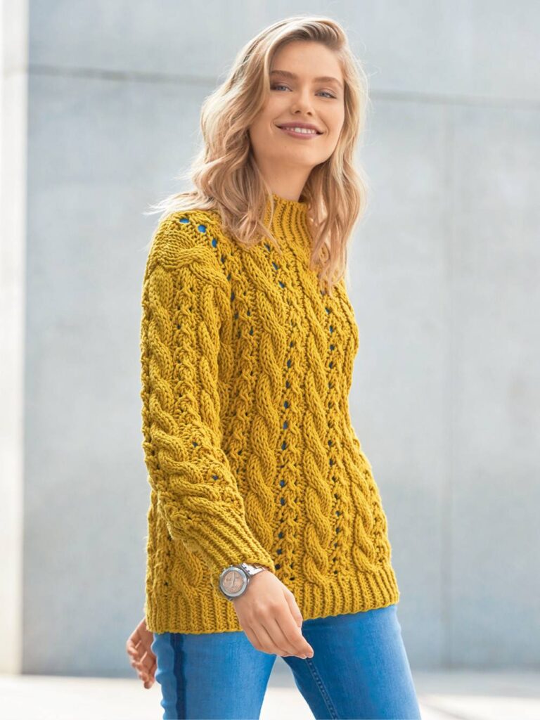 вязаный пуловер