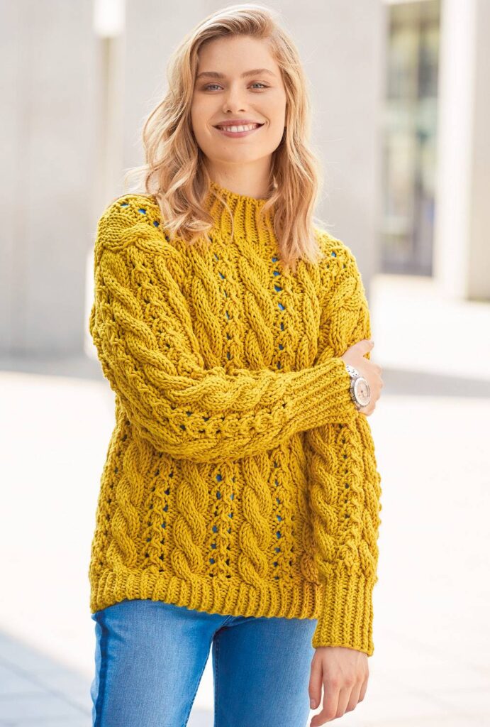 вязаный пуловер