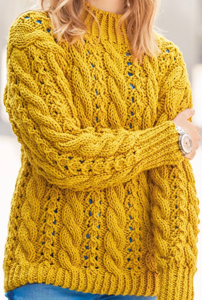 вязаный пуловер