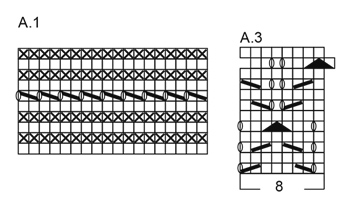 схема вязания спицами
