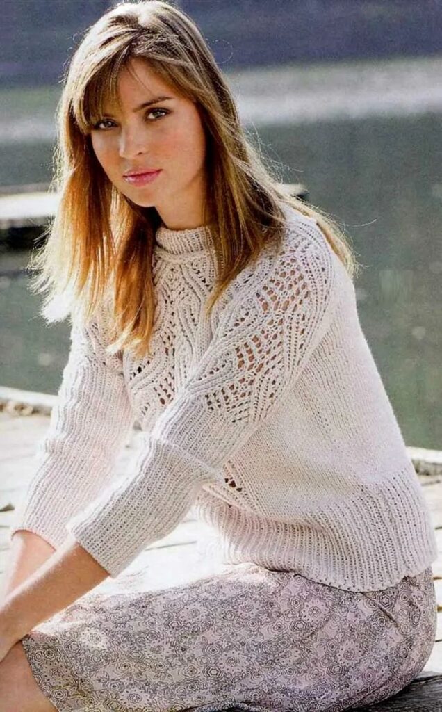 вязаный пуловер