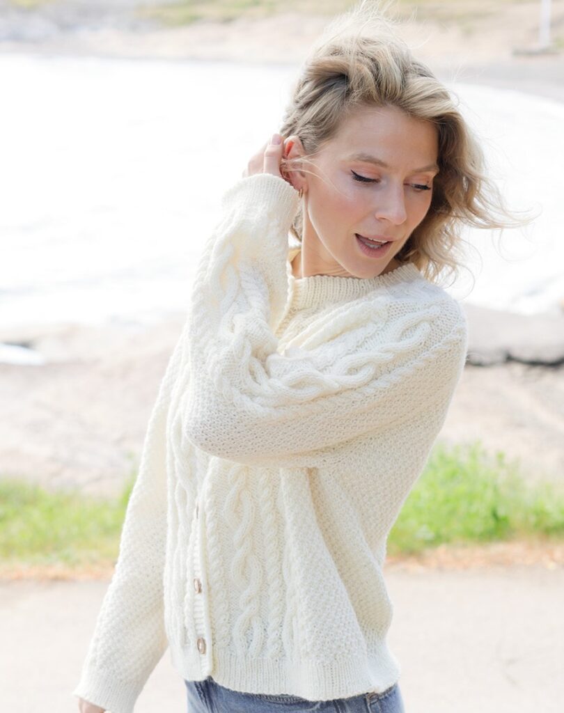 вязаный жакет