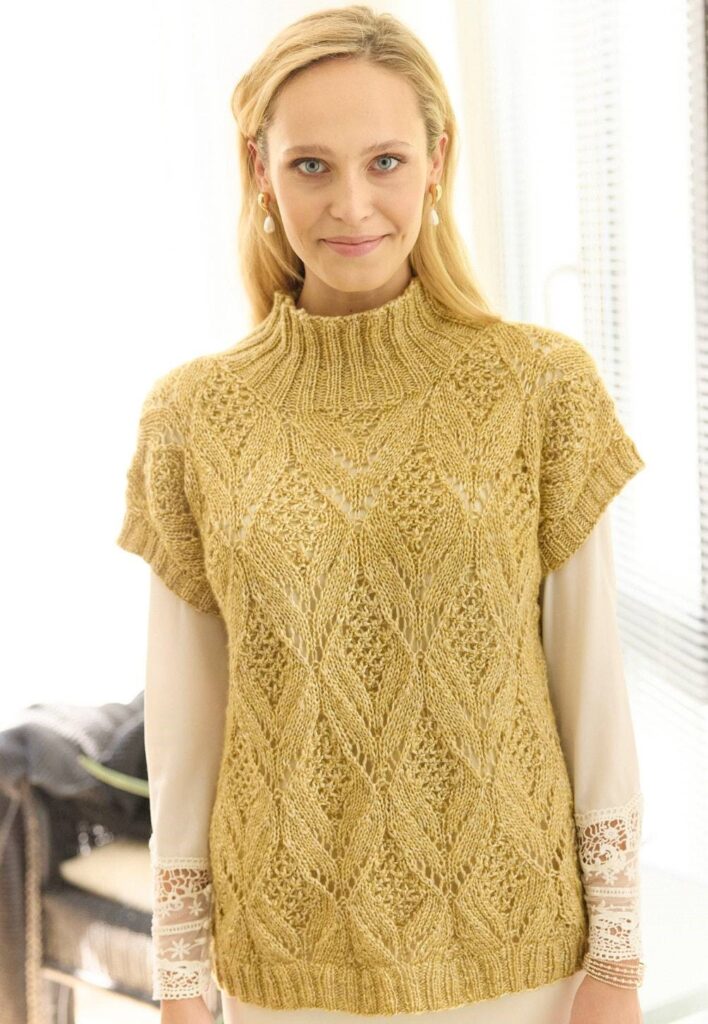 вязаный жилет