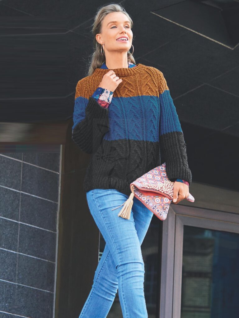 вязаный пуловер