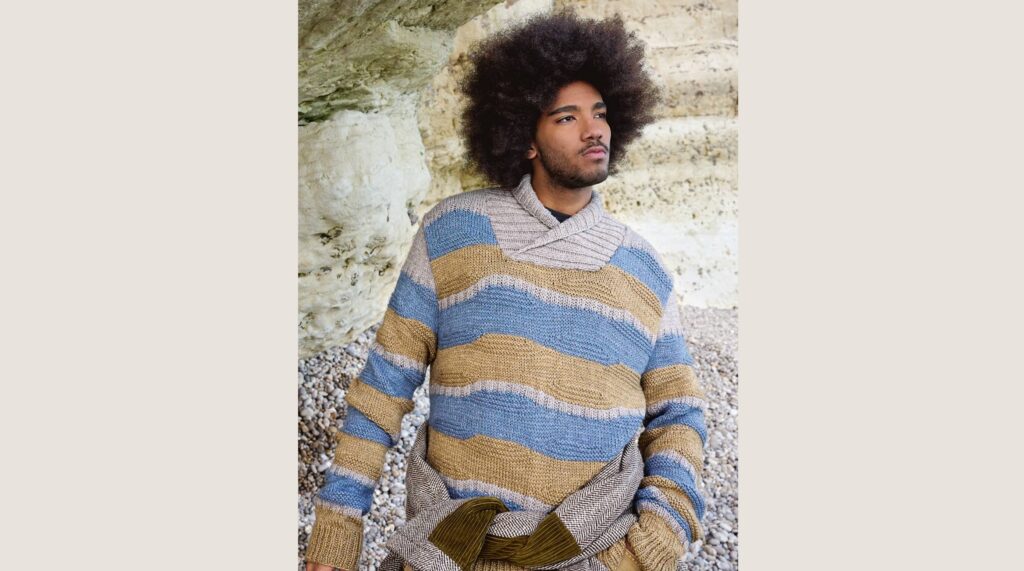 Пуловер с волнистой структурой NORMAN