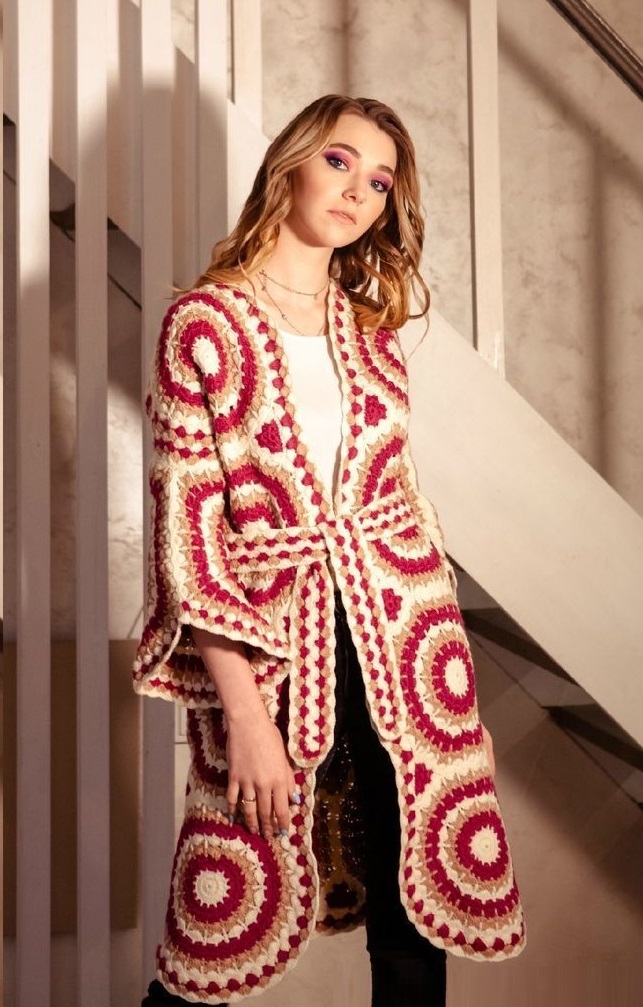 вязаный кардиган