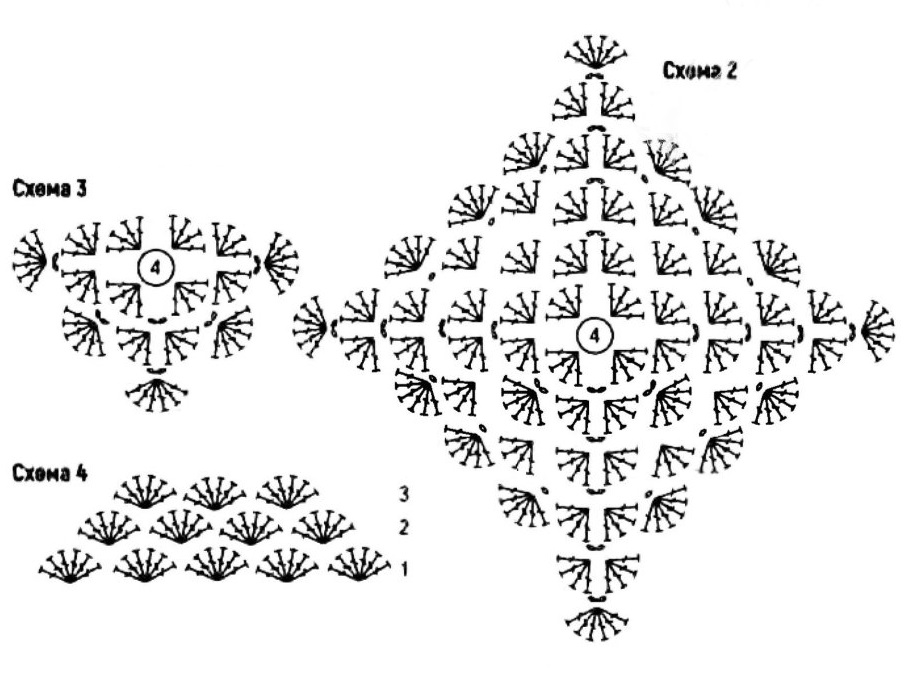 схема вязания крючком