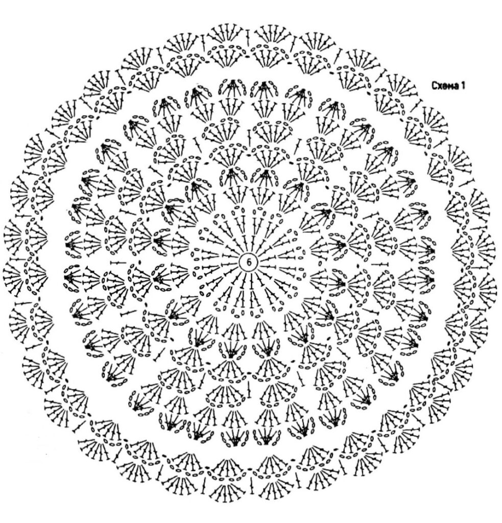 схема вязания крючком