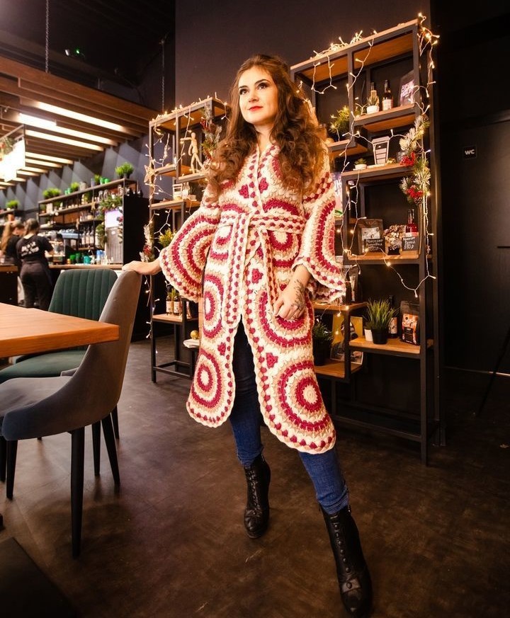 вязаный кардиган