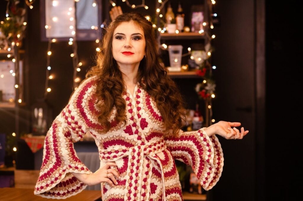 вязаный кардиган