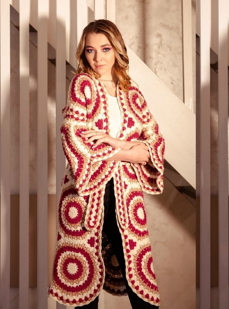 вязаный кардиган