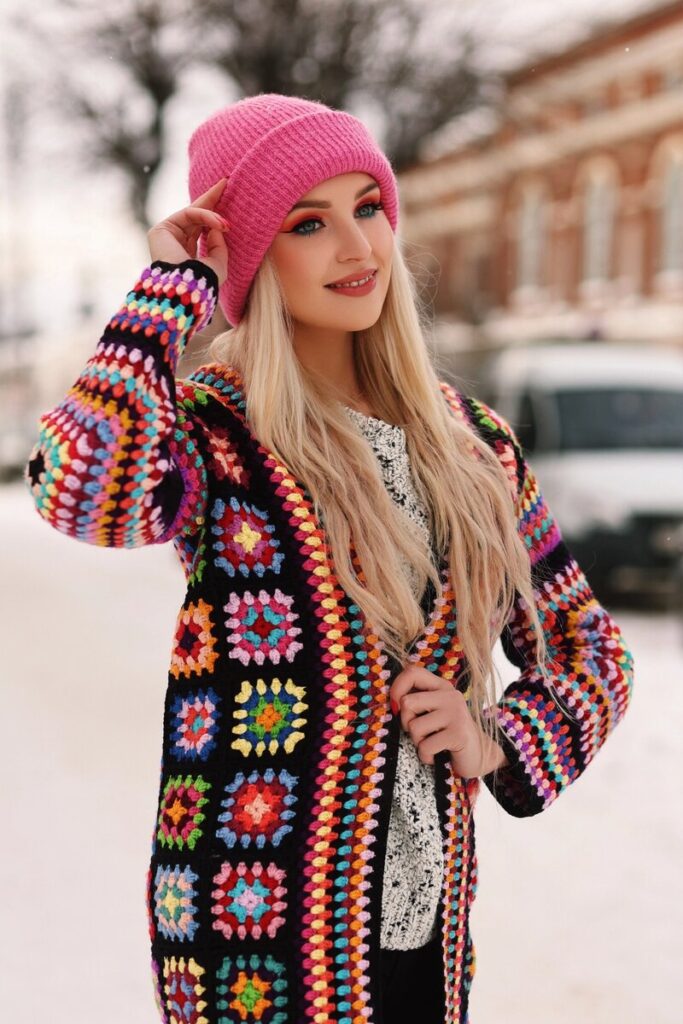 вязаный кардиган