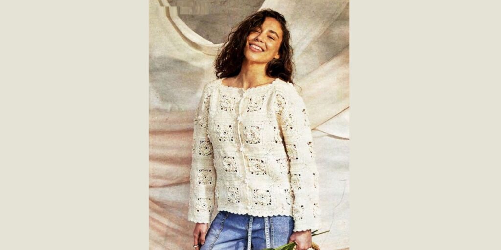 Жакет «Снежные цветы»