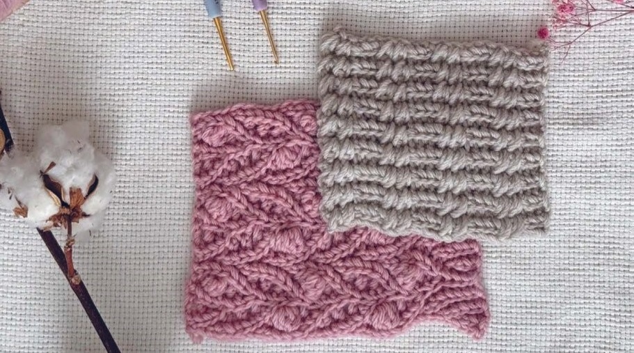 Поперечное вязание крючком от А до Я