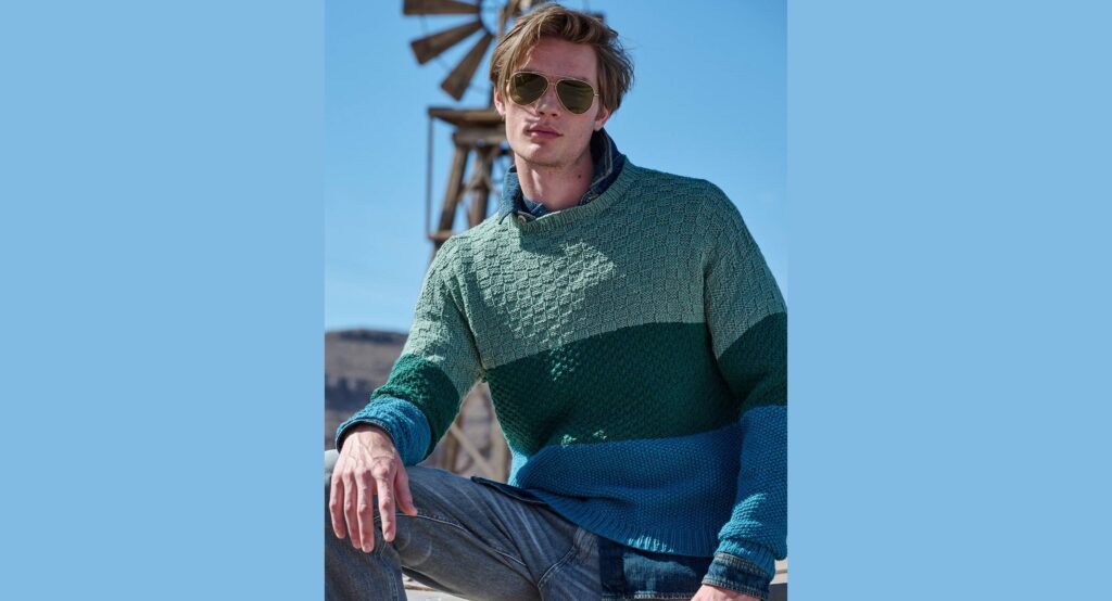 Пуловер со структурными узорами ADRIAN