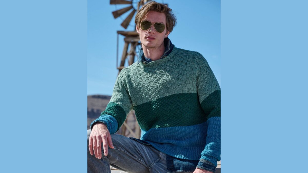 Пуловер со структурными узорами ADRIAN