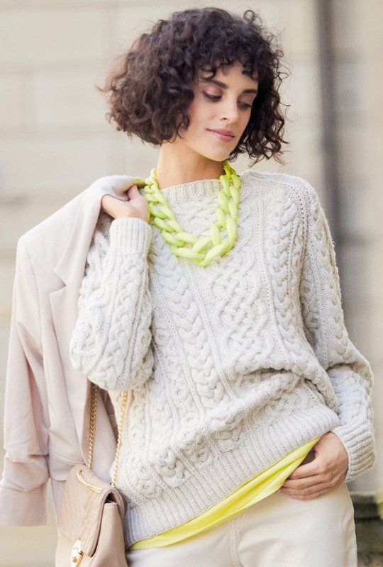 вязаный пуловер