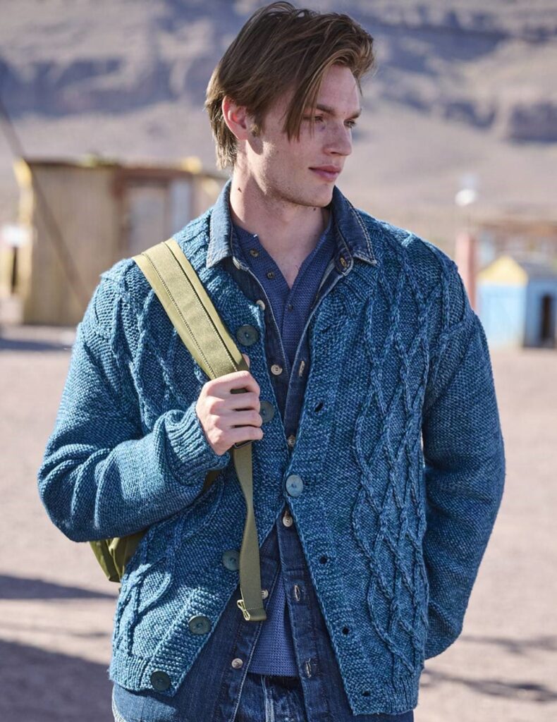 вязаный кардиган