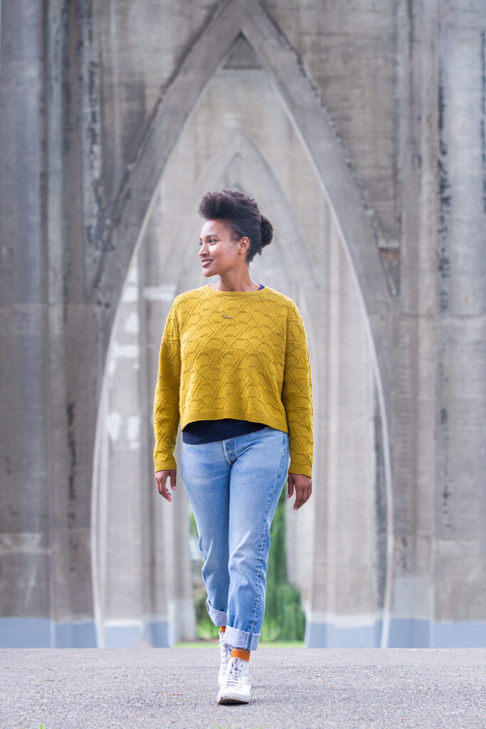 вязаный пуловер