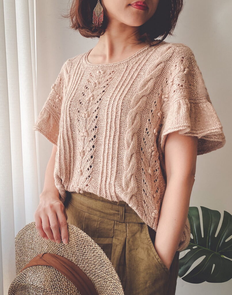 вязаный топ