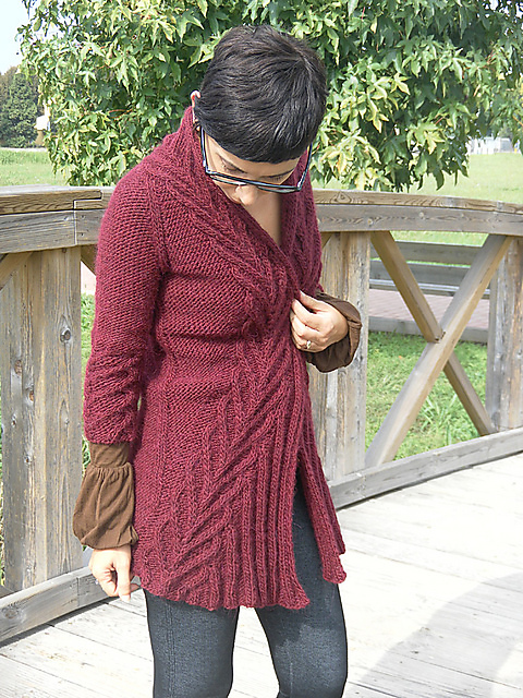 вязаный кардиган