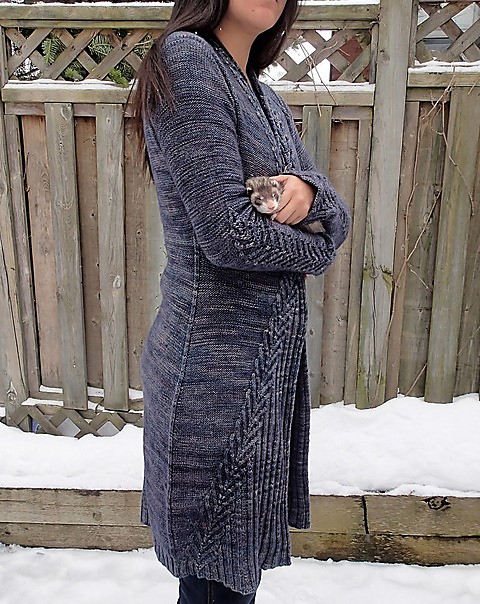 вязаный кардиган