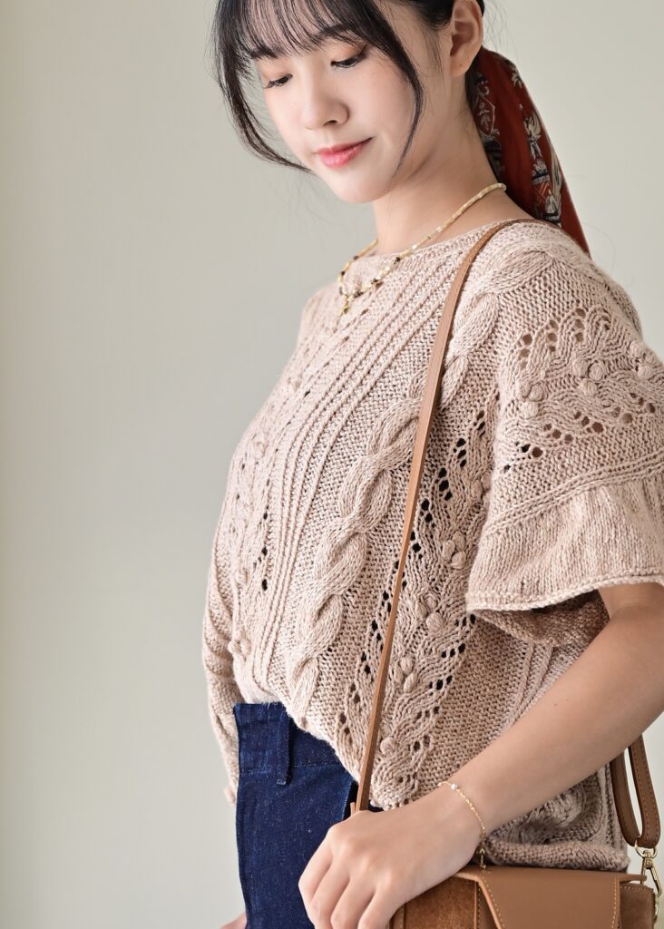 вязаный топ