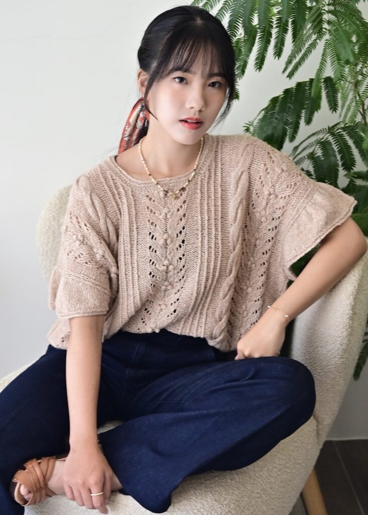 вязаный топ