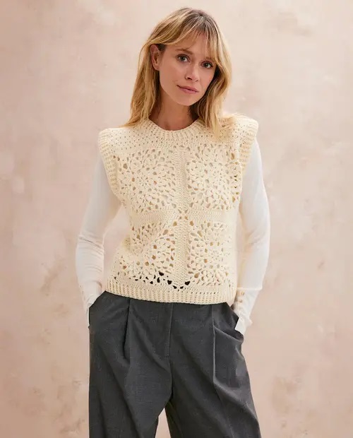 вязаный топ