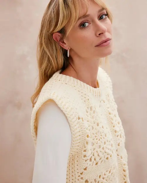 вязаный топ