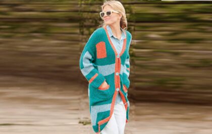 вязаный кардиган