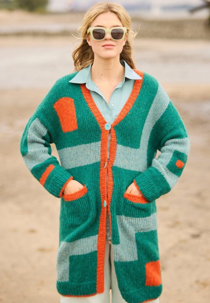 вязаный кардиган