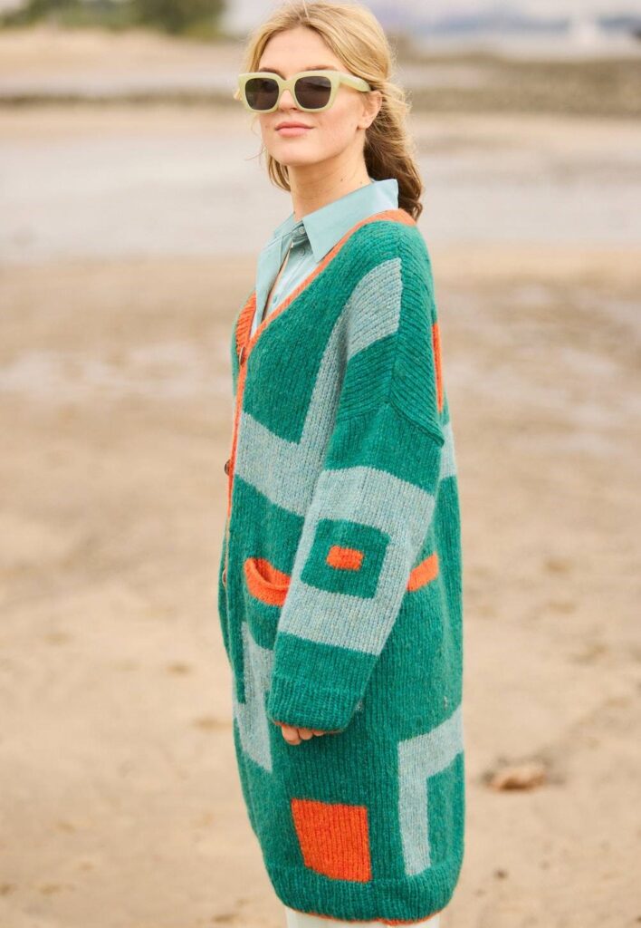 вязаный кардиган