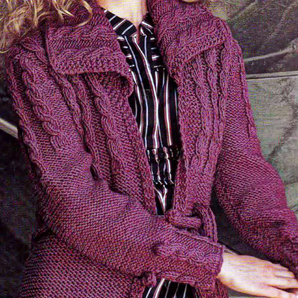 вязаный кардиган