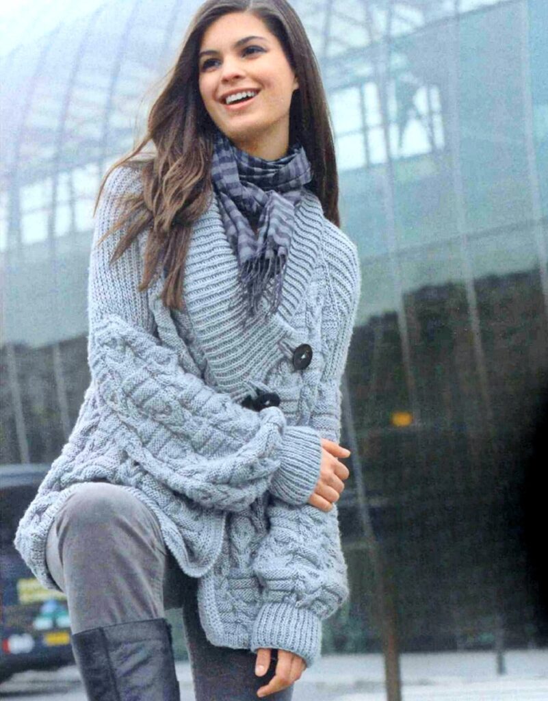 вязаный жакет