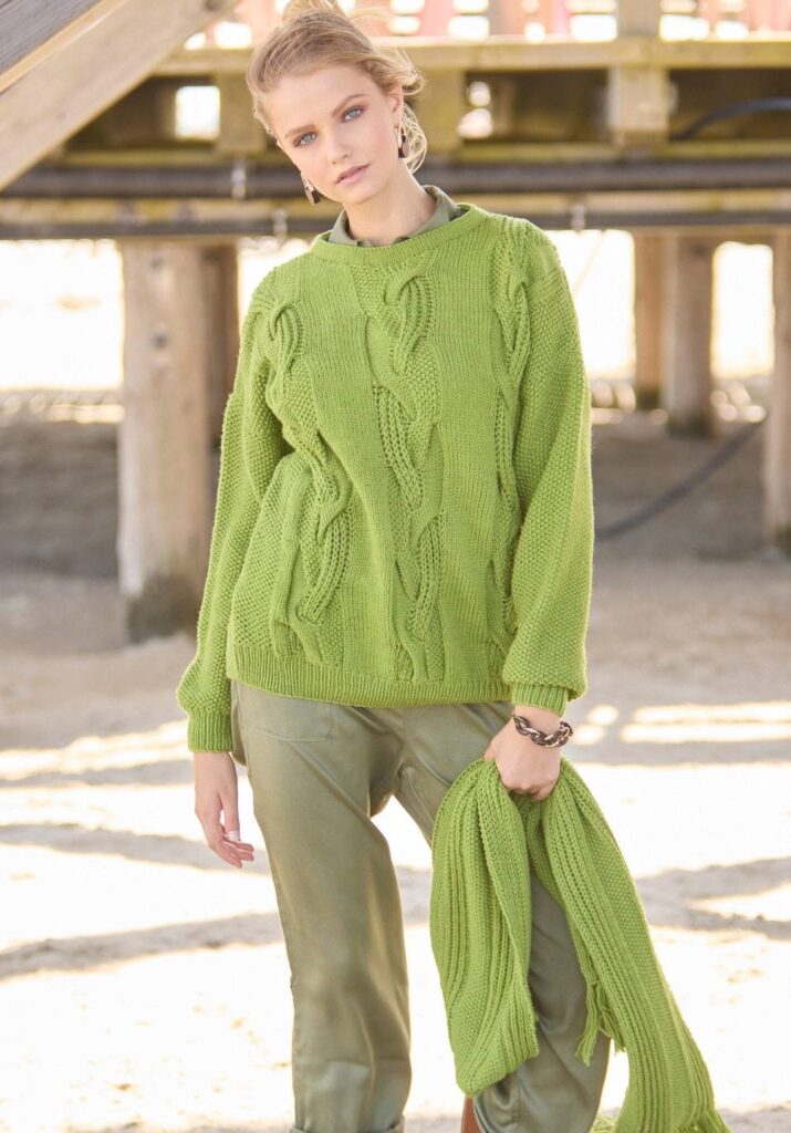 вязаный пуловер