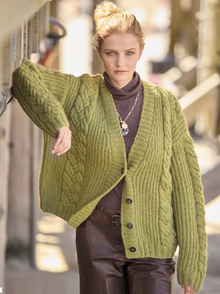 вязаный жакет