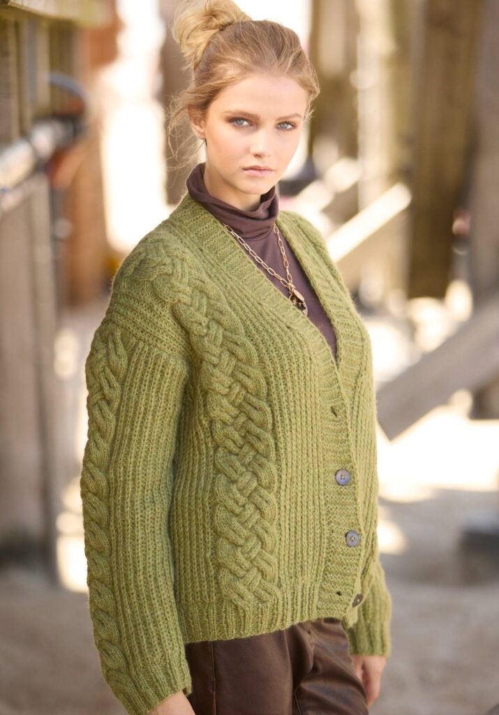 вязаный жакет