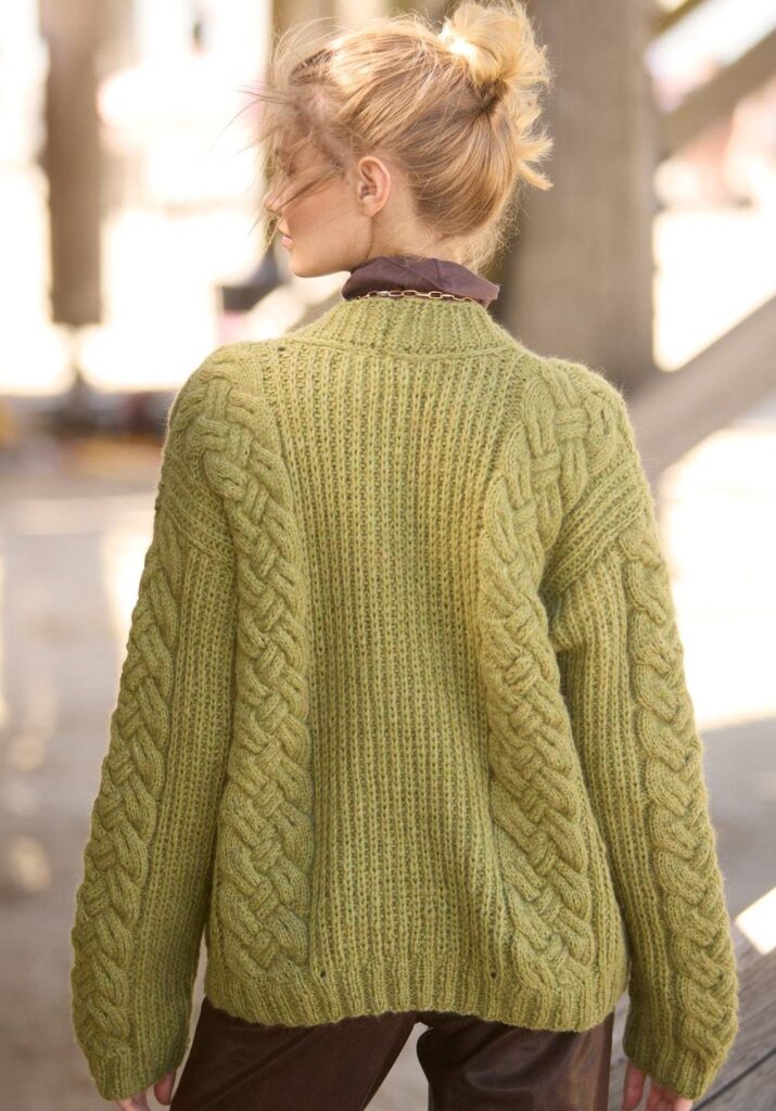 вязаный жакет