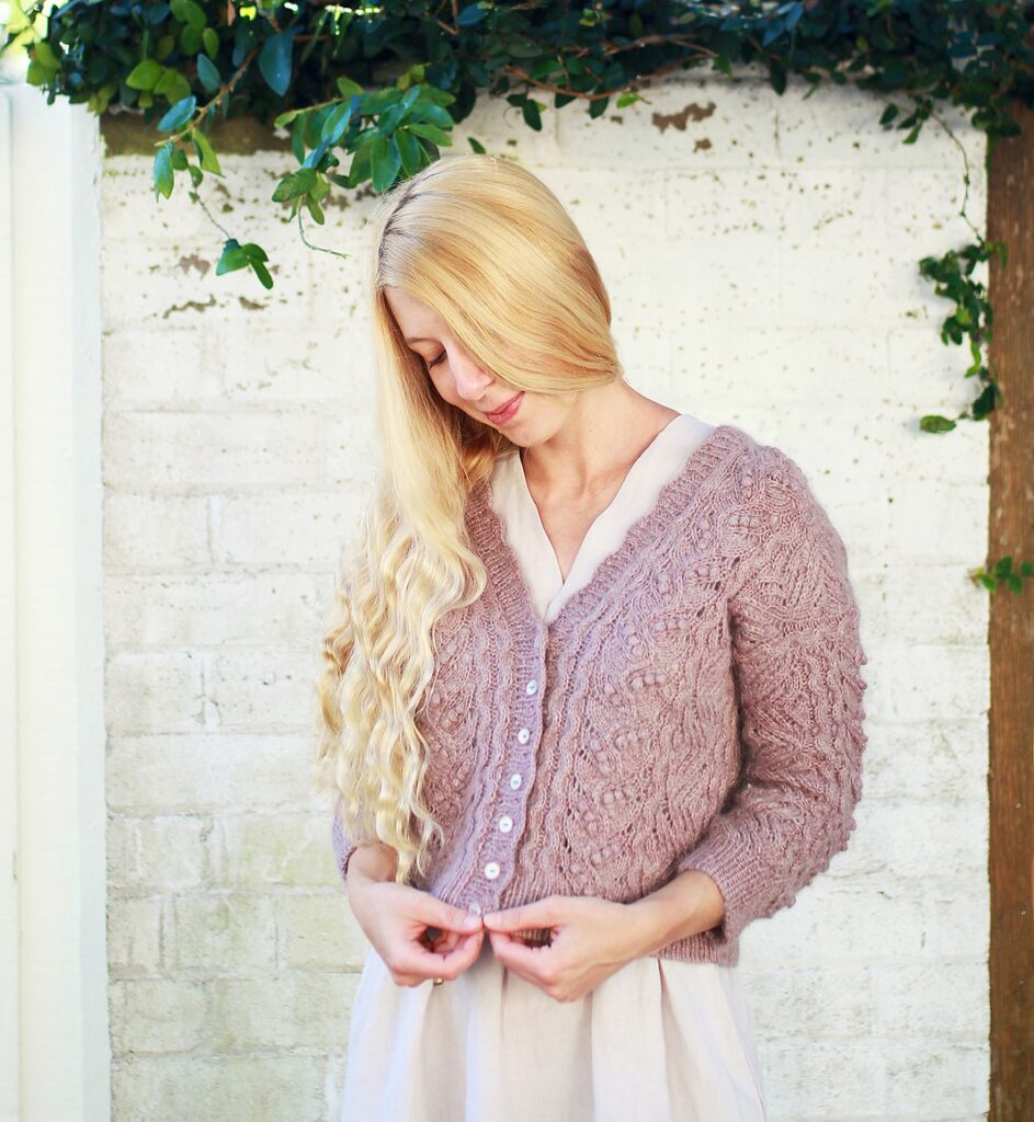 вязаный жакет